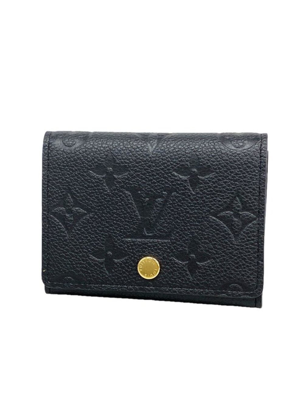 Louis Vuitton Card Case Monogram Empreinte Envelope Business Holder Noir